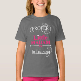 T-shirt Amusant Petites Filles Nouveautés Texte Slogan