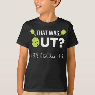 T-shirt Amusant Pickleball Discuter de plaisanterie Racque