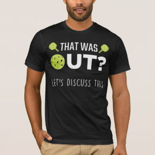T-shirt Amusant Pickleball Discuter de plaisanterie Racque