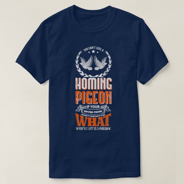 T-shirt Amusant Pigeon Design pour Oiseau Amoureux 11 (Design devant)
