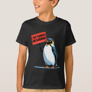 T-shirt Amusant Pingouin Tarifs Je Mange Tarifs Et Sardine