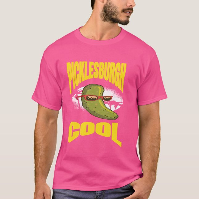 T-shirt Amusant Pittsburgh Humour Picklesburgh Cool Relaxa (Devant)