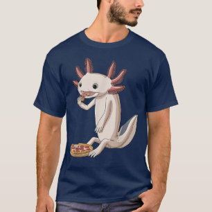 T-shirt Amusant Pizza Lover Axolotl