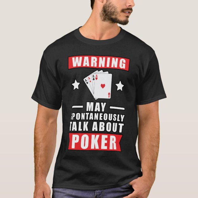T-shirt Amusant Poker Design (Devant)