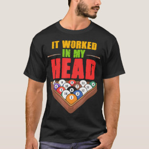 T-shirt Amusant Pool Billard Conception Pour Hommes Femmes
