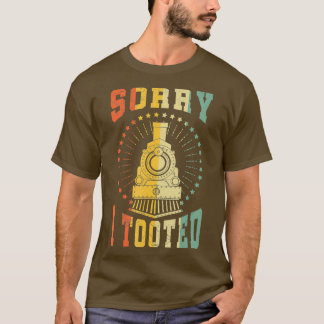 T-shirt Amusant Pun Tooté Train Conducteur Railroad Cadeau