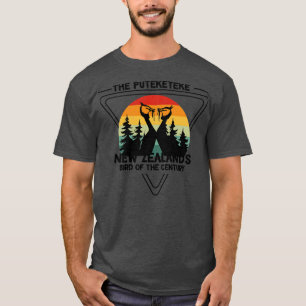 T-shirt Amusant Puteketeke Nouvelle-Zélande Oiseau Du Sièc