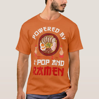 T-shirt Amusant Ramen Et K-pop Graphique Pour Filles Ados