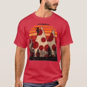 T-shirt Amusant Randonnée et Pizza Nature Lover