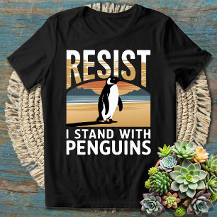 T-shirt Amusant résister à l'activisme des pingouins
