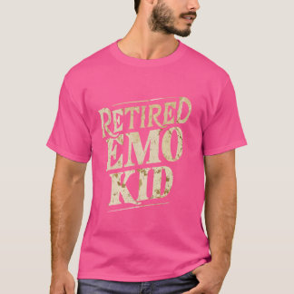 T-shirt Amusant Retraité Emo Enfant Triste Musique Humour 
