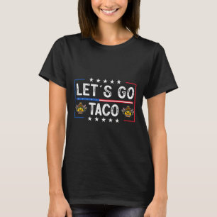 T-shirt Amusant Retro branché Allons-y Taco