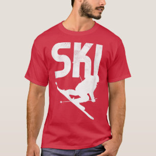 T-shirt Amusant Ski Cool Snow Mountain Sports S