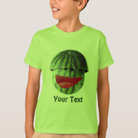 Amusant Smiling Watermelon Kids Pique-nique T-shir