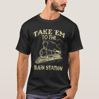 T-shirt Amusant Style Rétro Vintage Emmène-Le À La Gare St