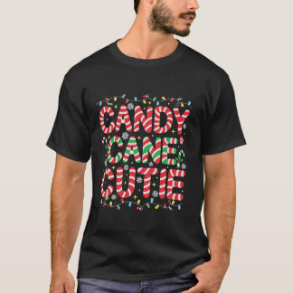 T-shirt Amusant Sucre de canne de Noël Lover Crew Noël Can