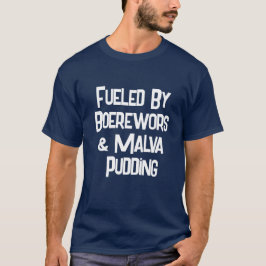 T-shirt Amusant Sud-Africain alimenté par les Boerwors