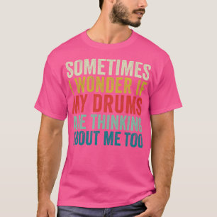 T-shirt Amusant tambour Paradiddle Retro Drumming Ensemble