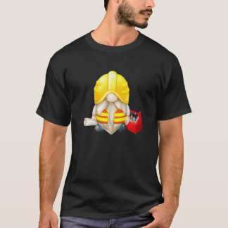 T-shirt Amusant Travailleur de construction Gnome Matching