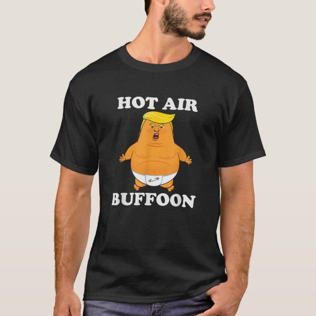 T-shirt Amusant Trump Balloon Hot Air Buffon Baby Trump T  (Devant)