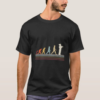 T-shirt Amusant Trumpet Evolution De Man Shirt Music Retro