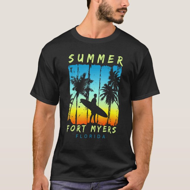 T-shirt Amusant vacances en famille Floride Fort Myers Sun (Devant)