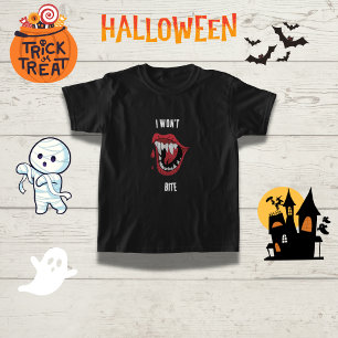 T-shirt Amusant Vampire "Je ne marcherai pas" Famille Hall