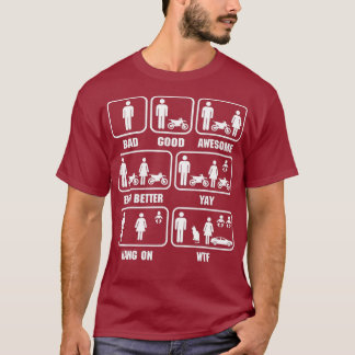 T-shirt Amusant Vélo Dirt Motocross Ride