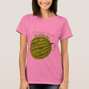 T-shirt Amusant Ventre de pastèque