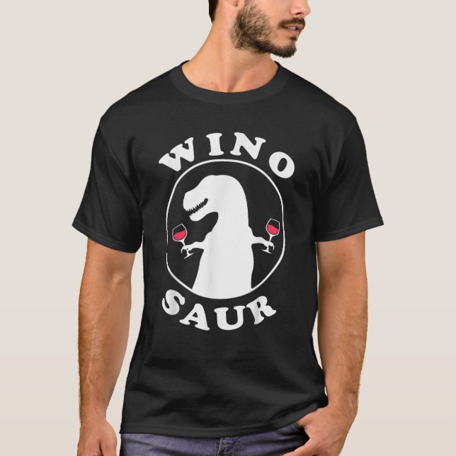 T-shirt Amusant vin Wino Saur (Devant)