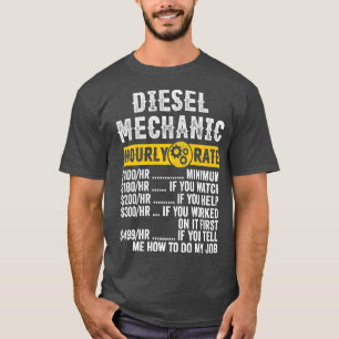 T-shirt Amusant Vintage Diesel Mécanique Vêtements S'amu