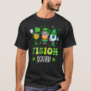 T-shirt Amusant Vision Squad Leprechaun Optométriste St Pa