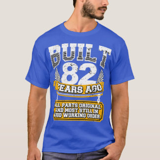 T-shirt Amusante 82ème Anniversaire Chemise Vintage constr