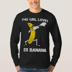T-shirt Amusante Banane Art Pour Les Filles Berry Fruit Sm