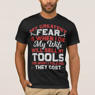 T-shirt Amusante blague de mari de charpentier et d'artisa