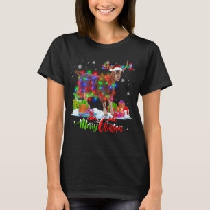 T-shirt Amusante chèvre animal Joyeux fête de Noël Famille
