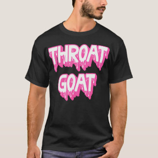 T-shirt Amusante Chèvre rose Throat Humour adulte Sarcasti