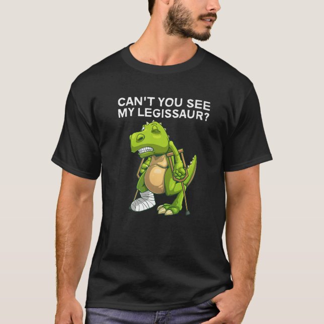 T-shirt Amusante Conception De Jambe Cassée Pour Les Enfan (Devant)