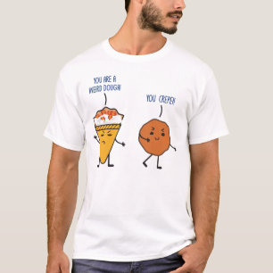 T-shirt Amusante Crète Dough Nourriture Lover Foodie Pun