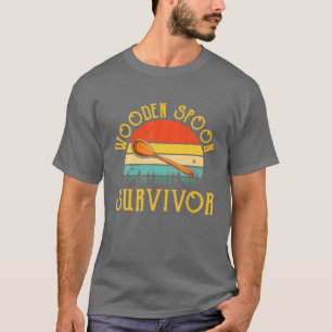 T-shirt Amusante Cuillères italiennes en bois Survivor Vi