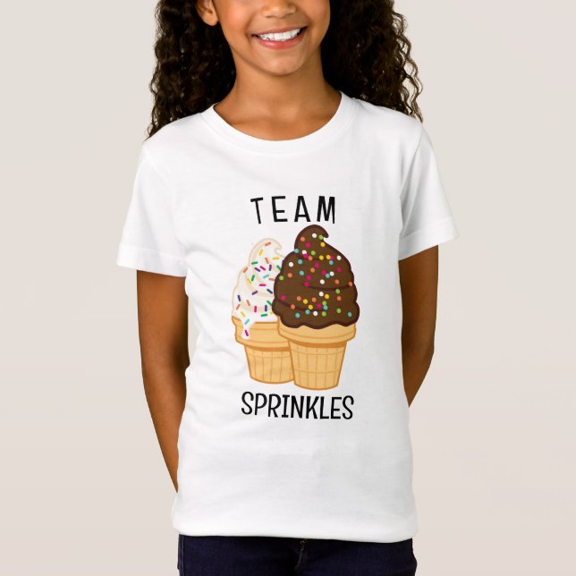 T-Shirt Amusante Équipe Saupoudrer la crème glacée pour en (Devant)
