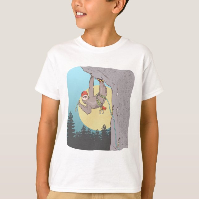 T-shirt Amusante escalade de roche paresseuse (Devant)