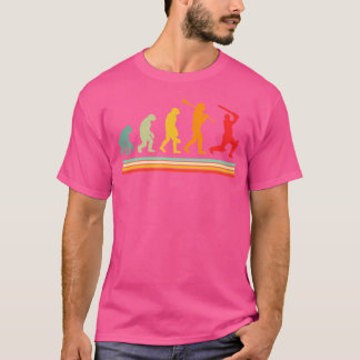 T-shirt Amusante évolution du cricket humain drôle Cricket
