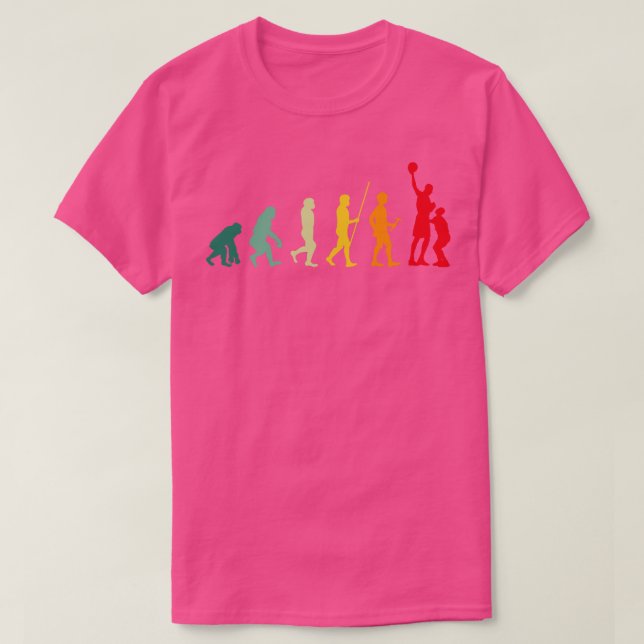 T-shirt Amusante évolution du joueur de basket-ball Funny  (Design devant)