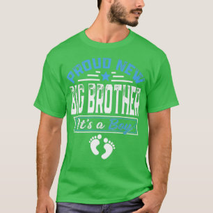 T-shirt Amusante Famille Fier Nouveau Grand Frère C'est un