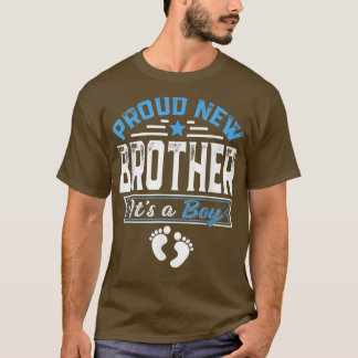 T-shirt Amusante Famille Fière Nouveau Frère C'est un garç
