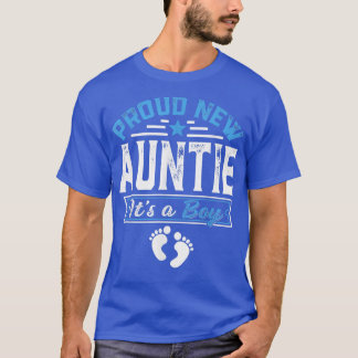 T-shirt Amusante Famille Fière Nouvelle tante C'est un gar