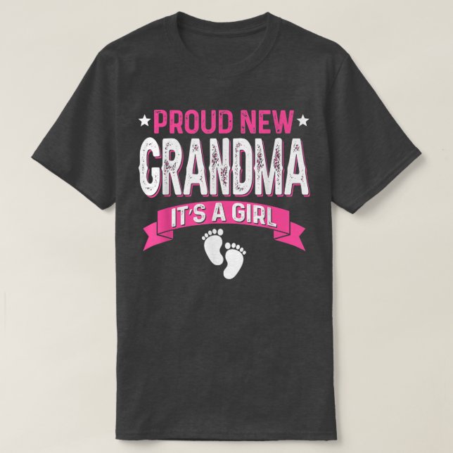 T-shirt Amusante Famille Genre Révèle Fier Nouveau Grand-m (Design devant)