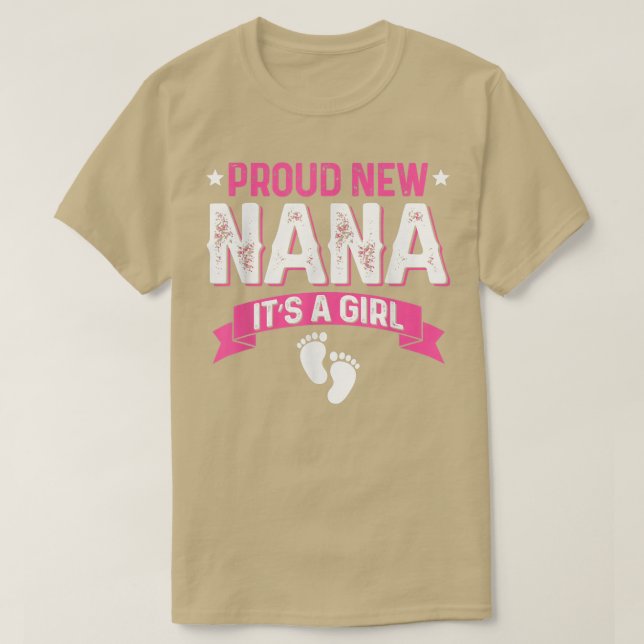 T-shirt Amusante Famille Genre Révéler Fier Nouveau Nana C (Design devant)
