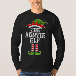 T-shirt Amusante Famille La Tante Elfe Noël Cos